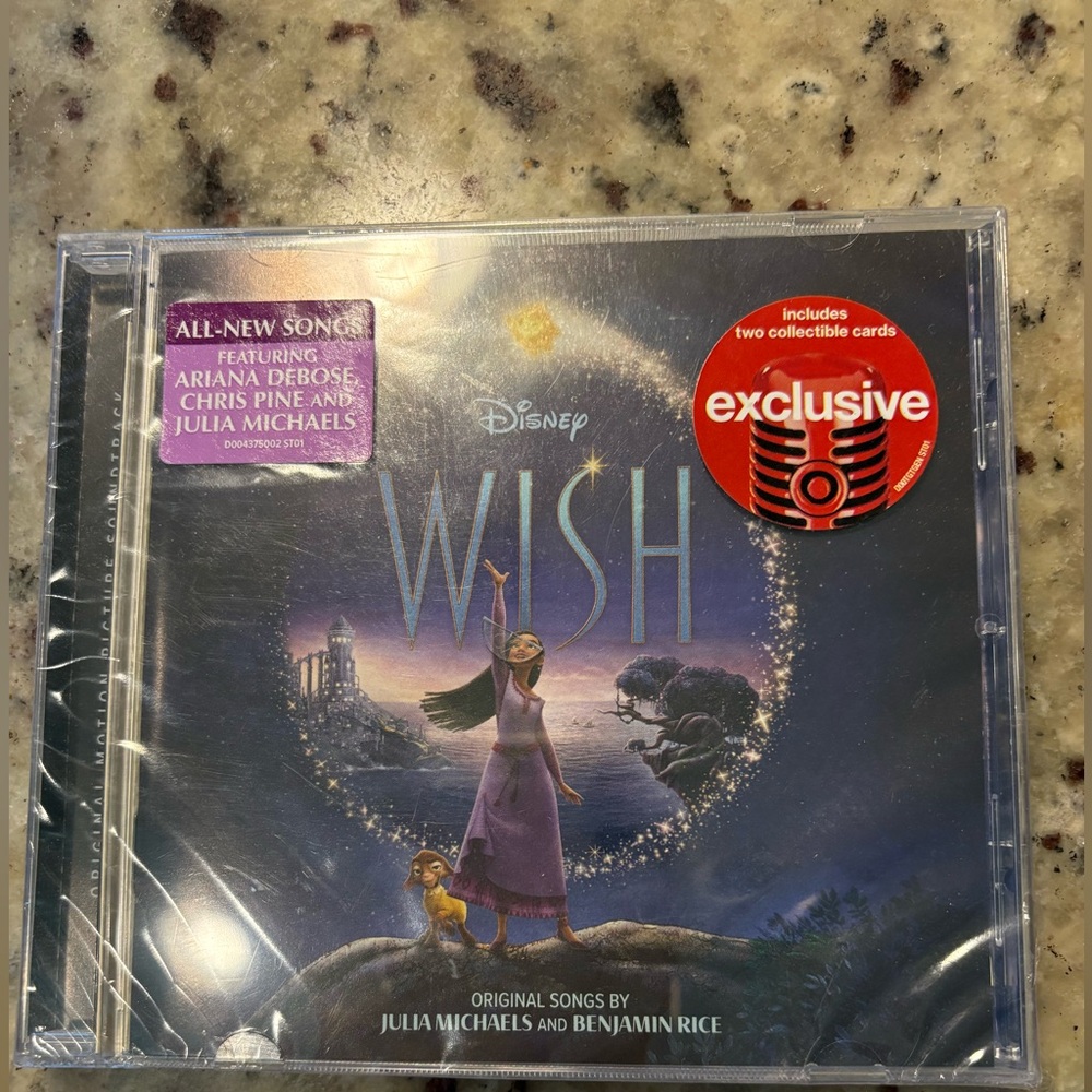 Disney Wish Soundtrack CD with Exclusive Cards
